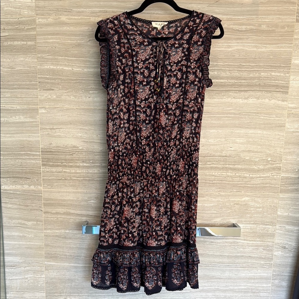 Floral Black and Pink Dress